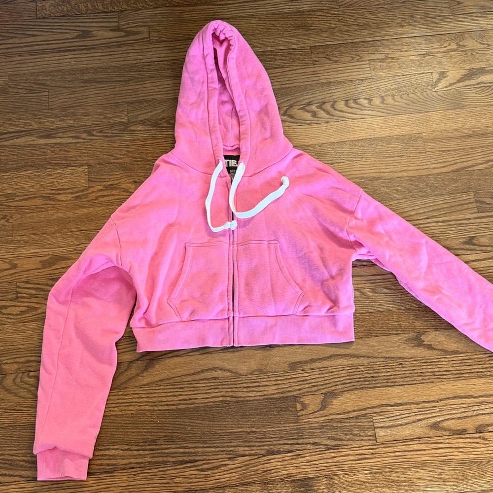 Katie J NYC Vibrant Pink Hoodie Junior Girls Size Medium